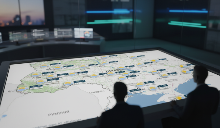 Стабильная теплая погода в Украине