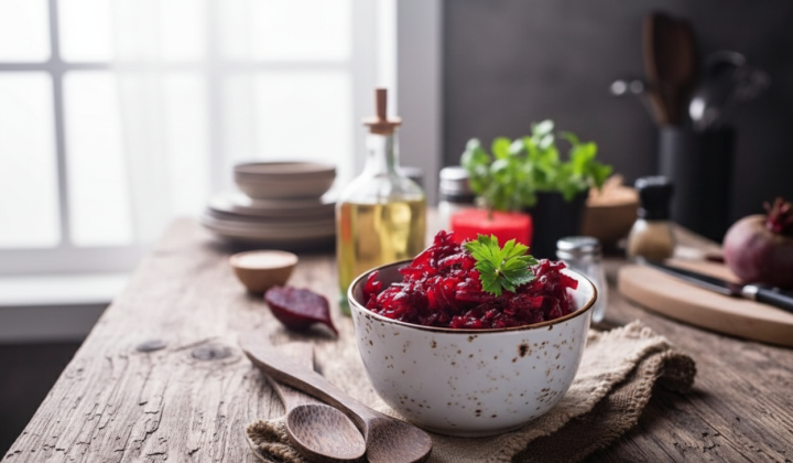 Eva Vakhovich prepares borscht