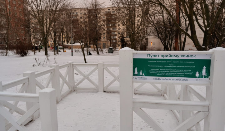 Пункты утилизации елок в Киеве