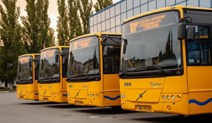 Автобуси в Дніпрі замість електротранспорту
