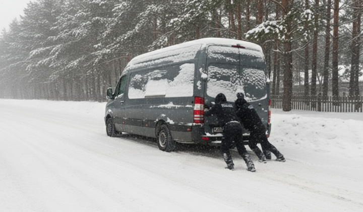 Рятувальники витягують автомобілі зі снігу