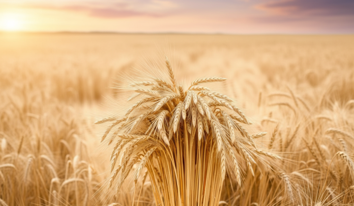 Wheat against the price graph