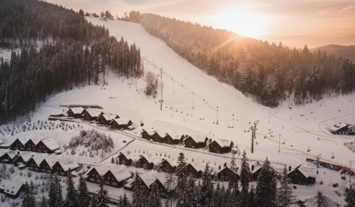 Bukovel ski resort winter