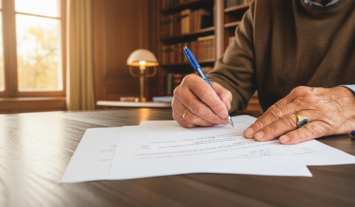 Pensioners receive the certificate online