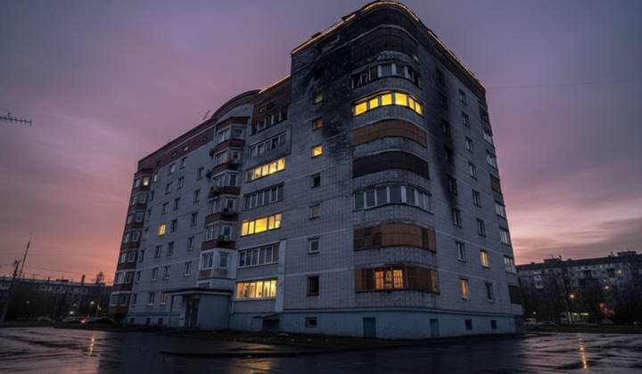Безпілотник влучив у житловий будинок