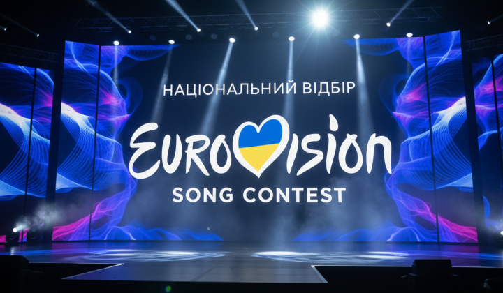 Логотип Євробачення 2026 та інформація про фіналістів нацвідбору