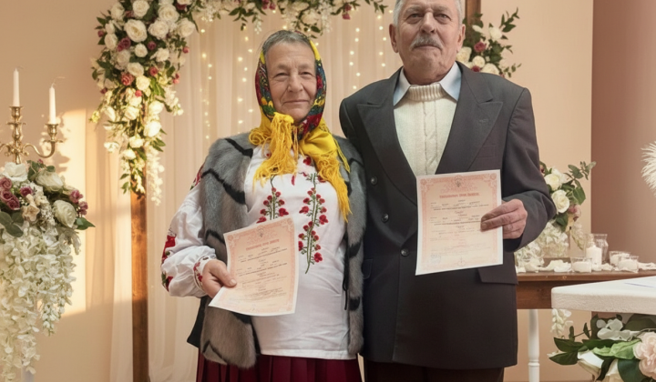 Couple from Bukovyna celebrates wedding