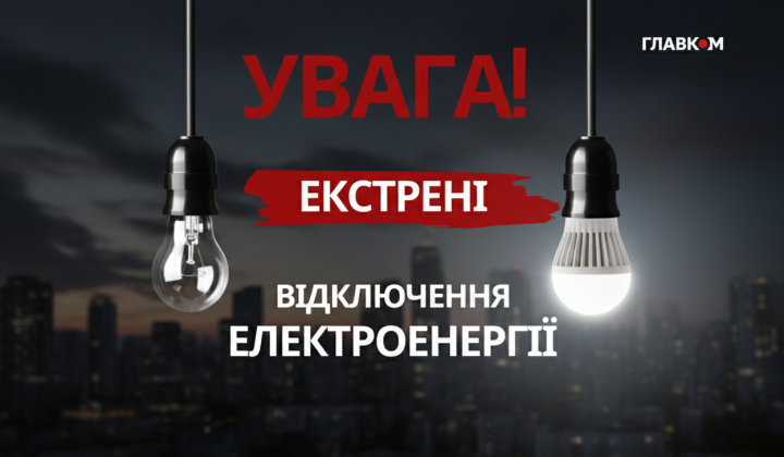 Экстренное отключение электричества на Киевщине