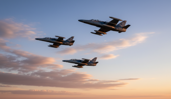 Літак L-159 ALCA на старті