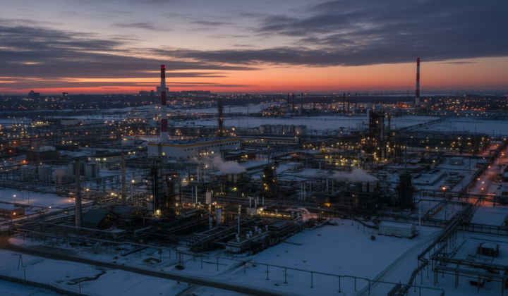 Chart of Russian oil and gas industry statistics for 2025