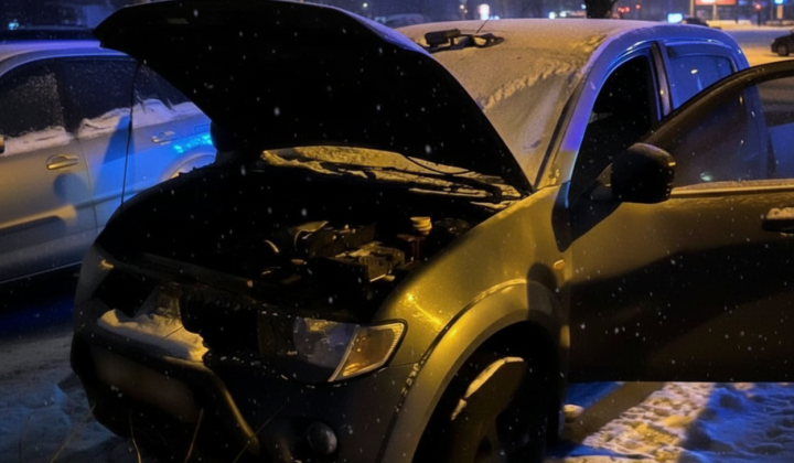 Автомобиль в огне: диверсия в Киеве