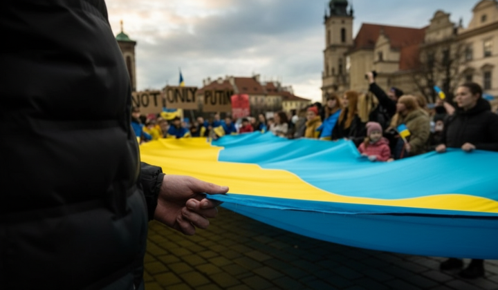 Праздничное изображение символов соборности Украины