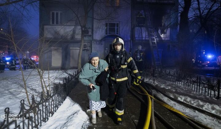 Пожежа у житловому будинку в Києві