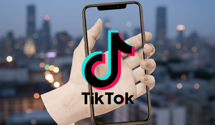 TikTok and US company logo