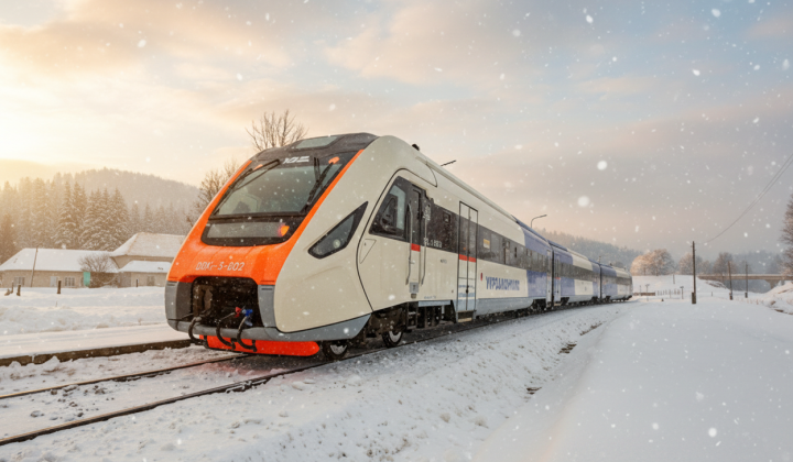 Ukrzaliznytsia train to the Carpathians