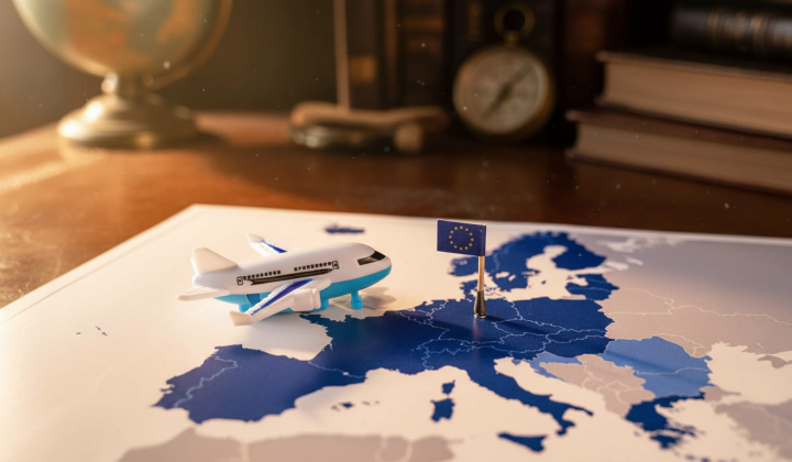 Schengen visa in passport