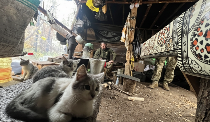 Боєць на позиції без води