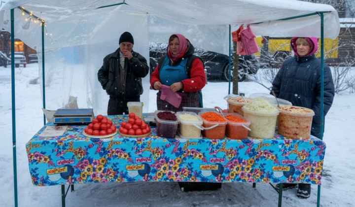 Fresh produce at agricultural fairs