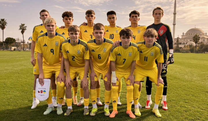 Ukraine U-16 national team defeats Czech Republic 3:1