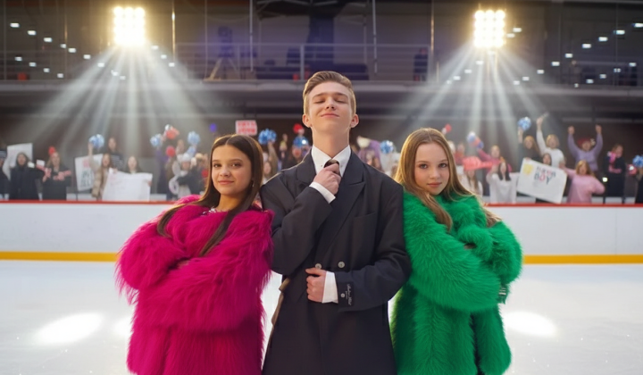 Children listening to Russian music Sigma Boy