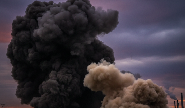 Strike on Russian oil base