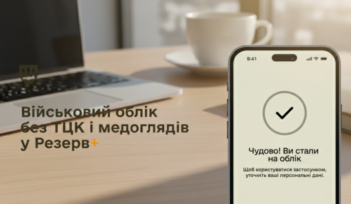 Військовий облік Міноборони: онлайн-постановка в Резерв+