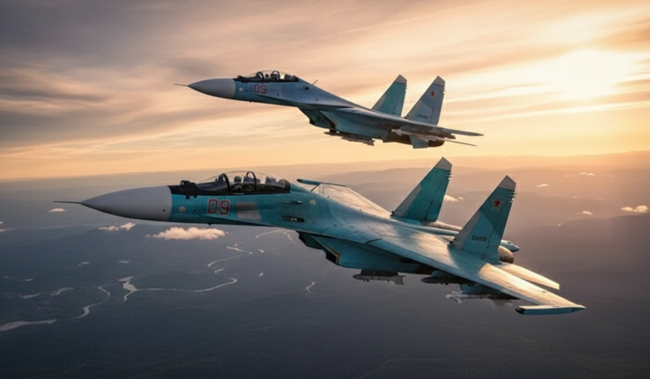Russian Su-30 and Su-34 destroyed