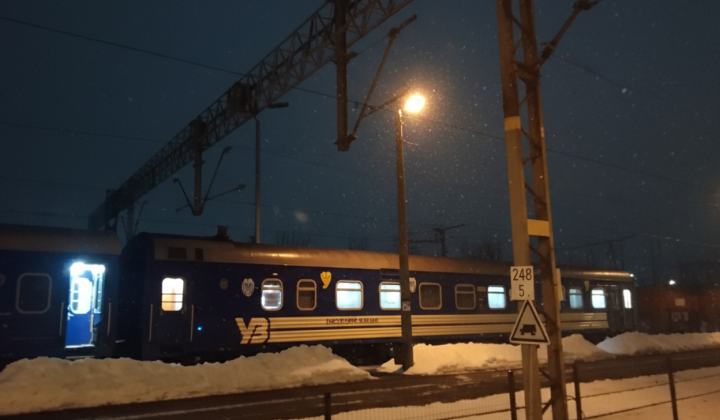 Train carriage with heating point in Poland