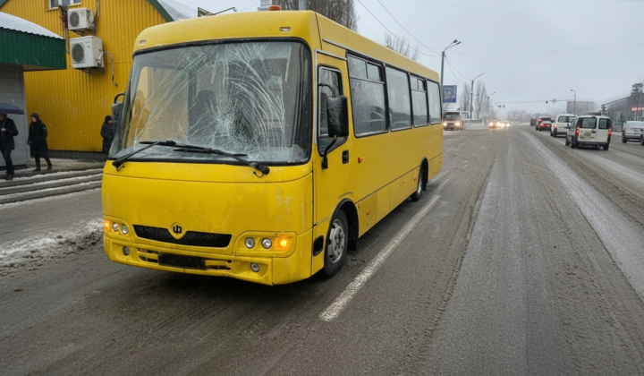 ДТП в Обухове: автобус и пешеход