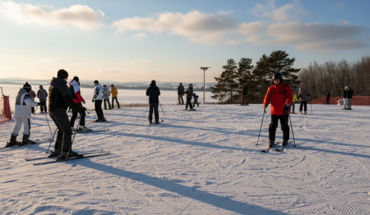 Ski season at Protasov Yar