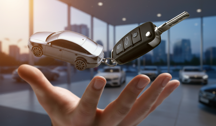 Новый автомобиль с роскошным интерьером