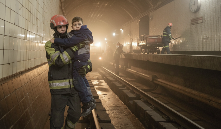 Евакуація пасажирів з метро в Києві