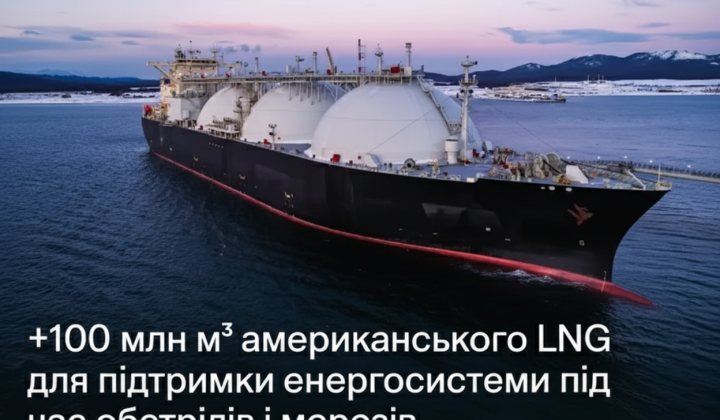100 million cubic meters of American gas for Ukraine