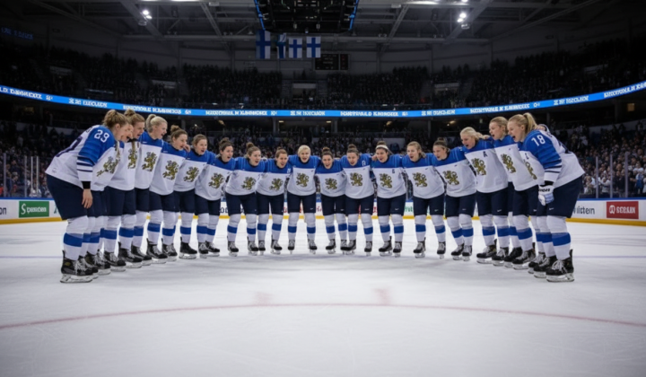 Group of Finnish hockey players at Olympics-2026
