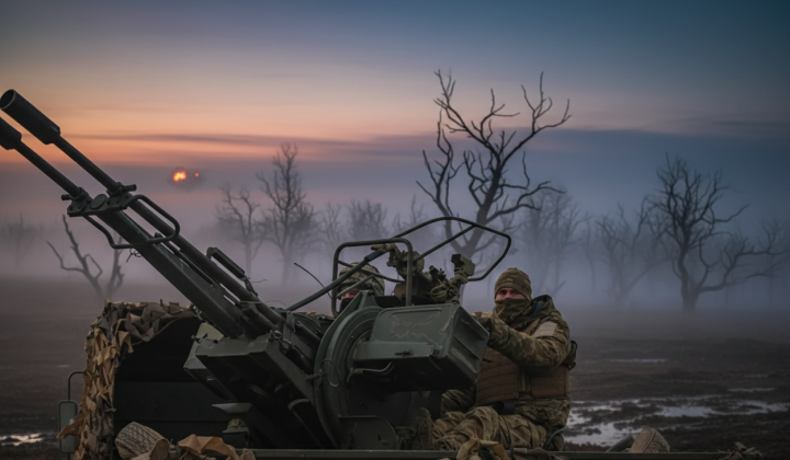 Drones in the sky over Ukraine