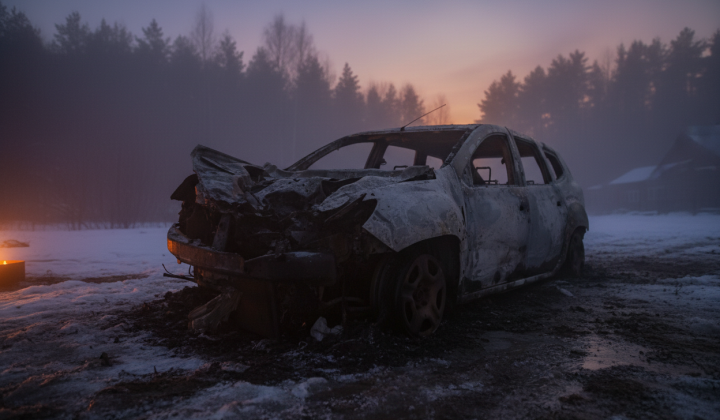 Дрон атакує евакуаційний автомобіль у Бериславі