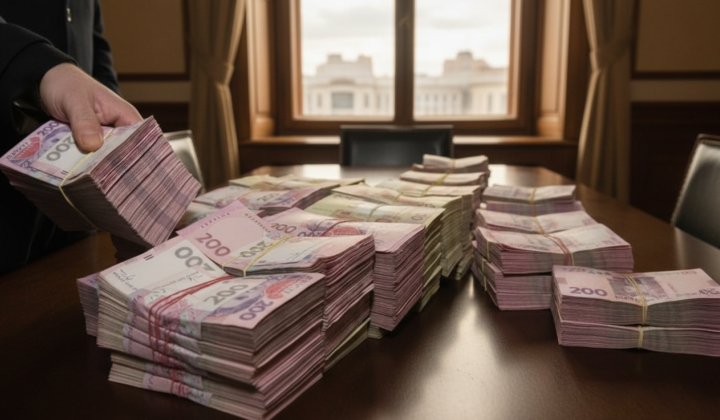 Pensioners with papers, waiting for court payments