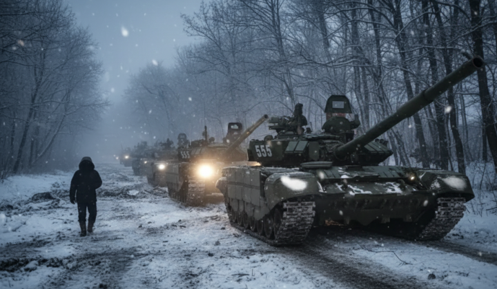 Russian troops in northern Ukraine
