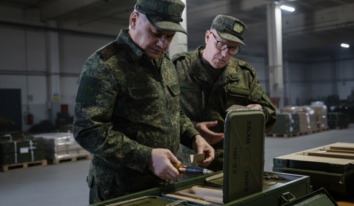 Image of military ammunition in Russia