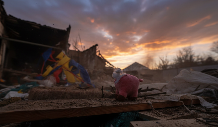 Российский дрон в украинском небе