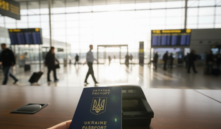 Ukrainians abroad with passport