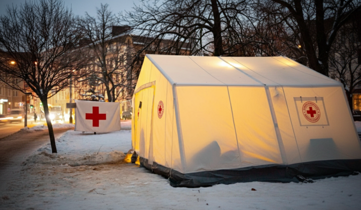 Ukrainian Red Cross supports heating points