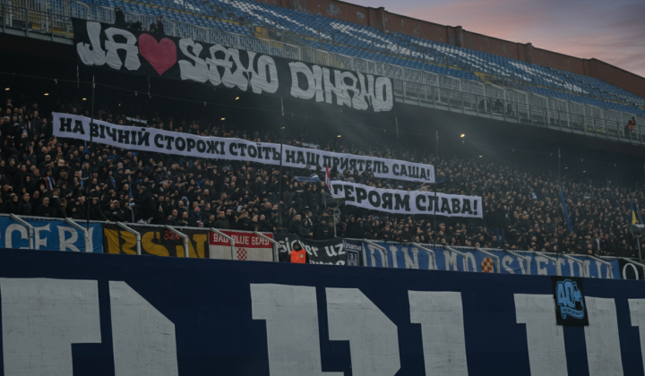 Fan stand in Zagreb