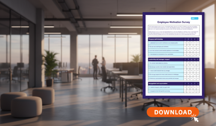 Illustration for employee motivation survey