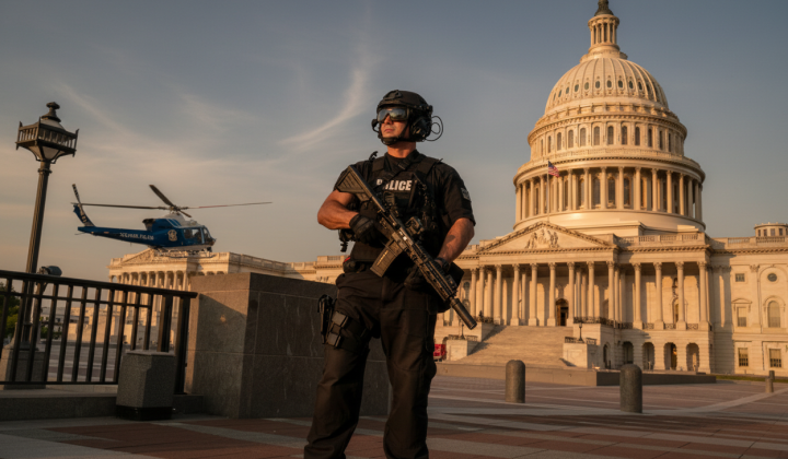 Arrest with a weapon near the Capitol