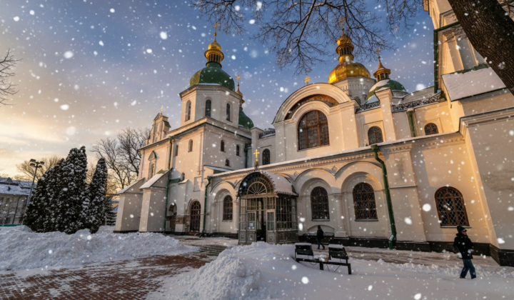 Damage to St. Sophia's Cathedral and Lavra