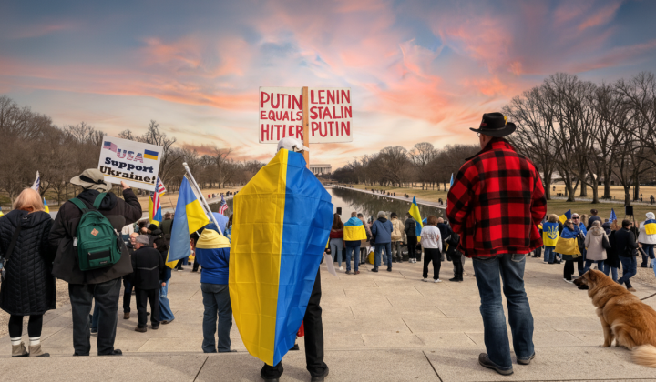 Демонстрація біля посольства РФ у Вашингтоні