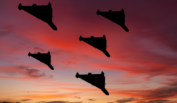 Russian strike on Ukraine: drones, missiles, explosion