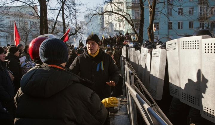 Фото пламени во время сжигания архивов