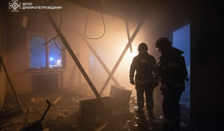 Місто після російської атаки